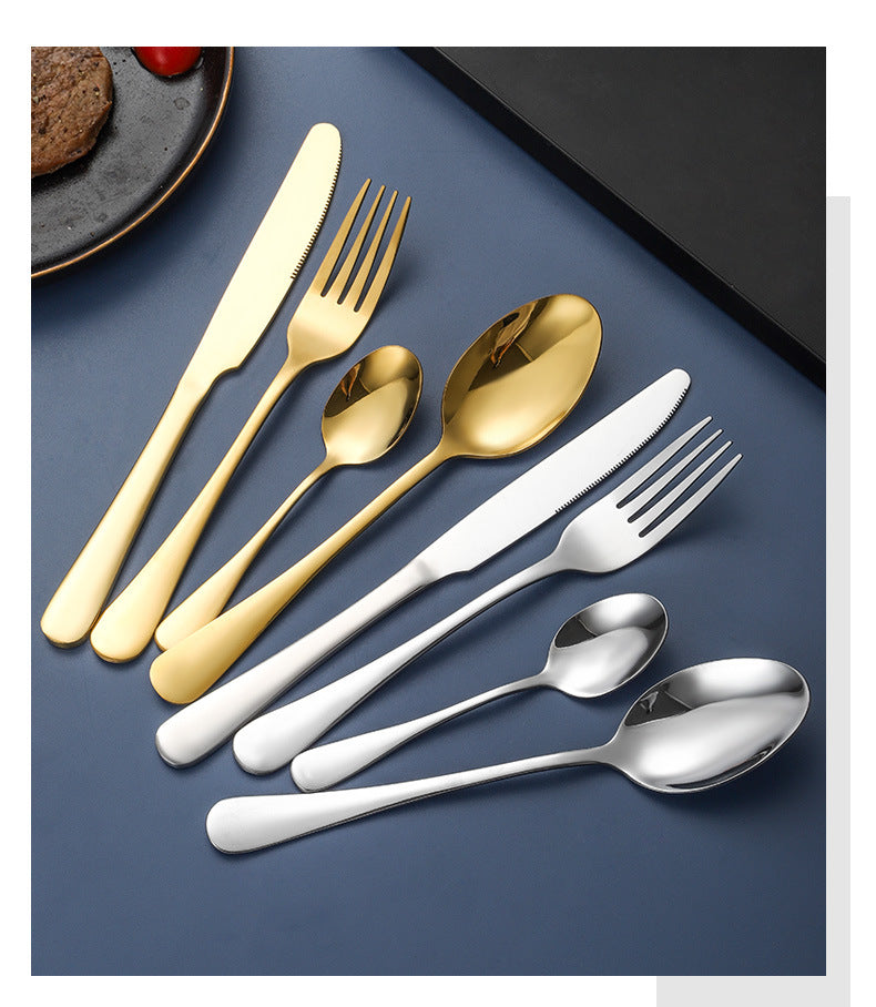 24-Piece Cutlery Set with Display Rack