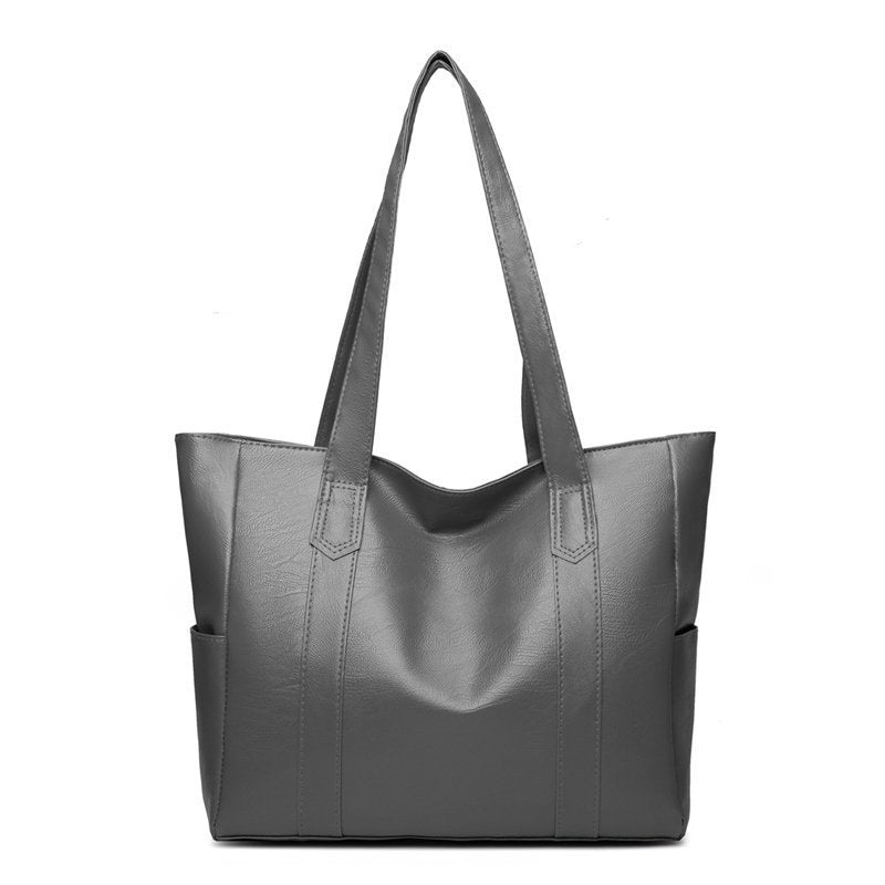 Large PU Leather Shoulder Tote Bag