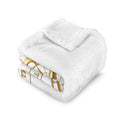 Pexlerian Gold Compass Blanket - White