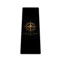 Pexlerian Gold Compass Yoga Mat - Black