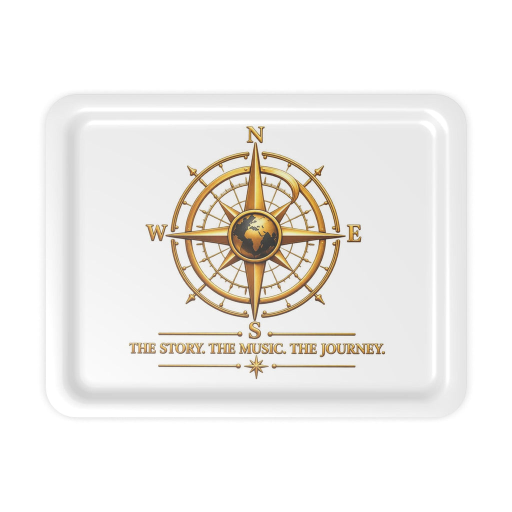 Pexlerian Gold Compass Serving Trays - White