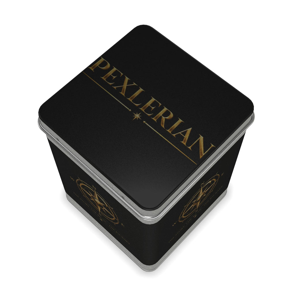 Pexlerian Gold Compass Tea Caddy