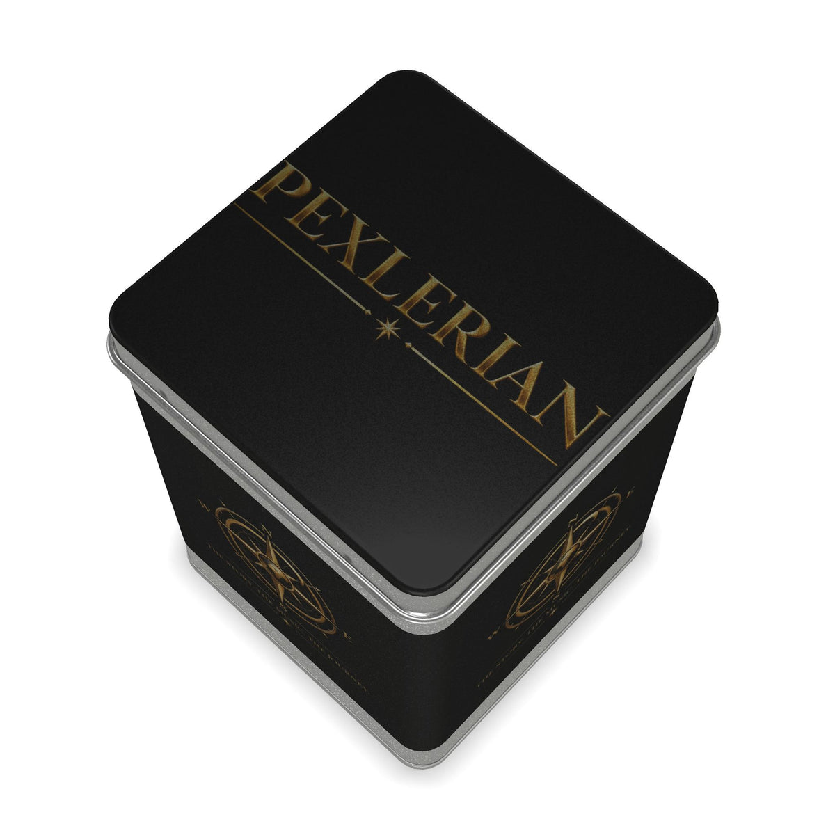 Pexlerian Gold Compass Tea Caddy