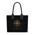 Pexlerian Gold Compass Tote – Black