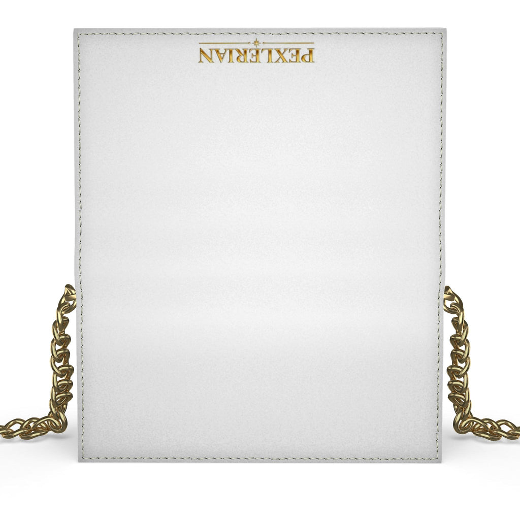 Pexlerian Kenway Evening Bag - White