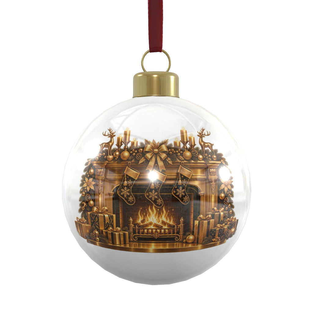 Pexlerian Gold Bone China Christmas Baubles