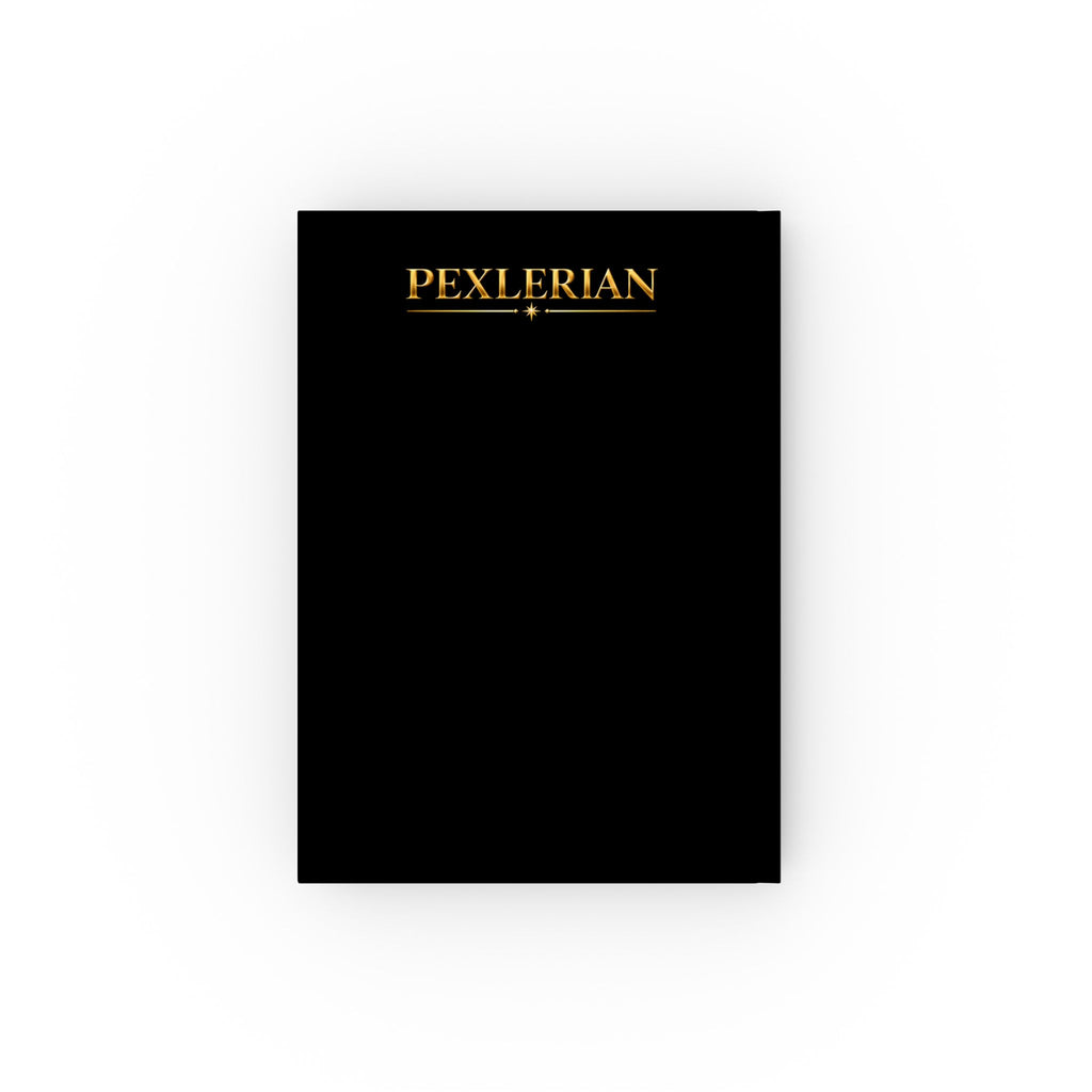 Pexlerian Gold Compass  Hardback Journal - "The Story. The Music. The Journey."