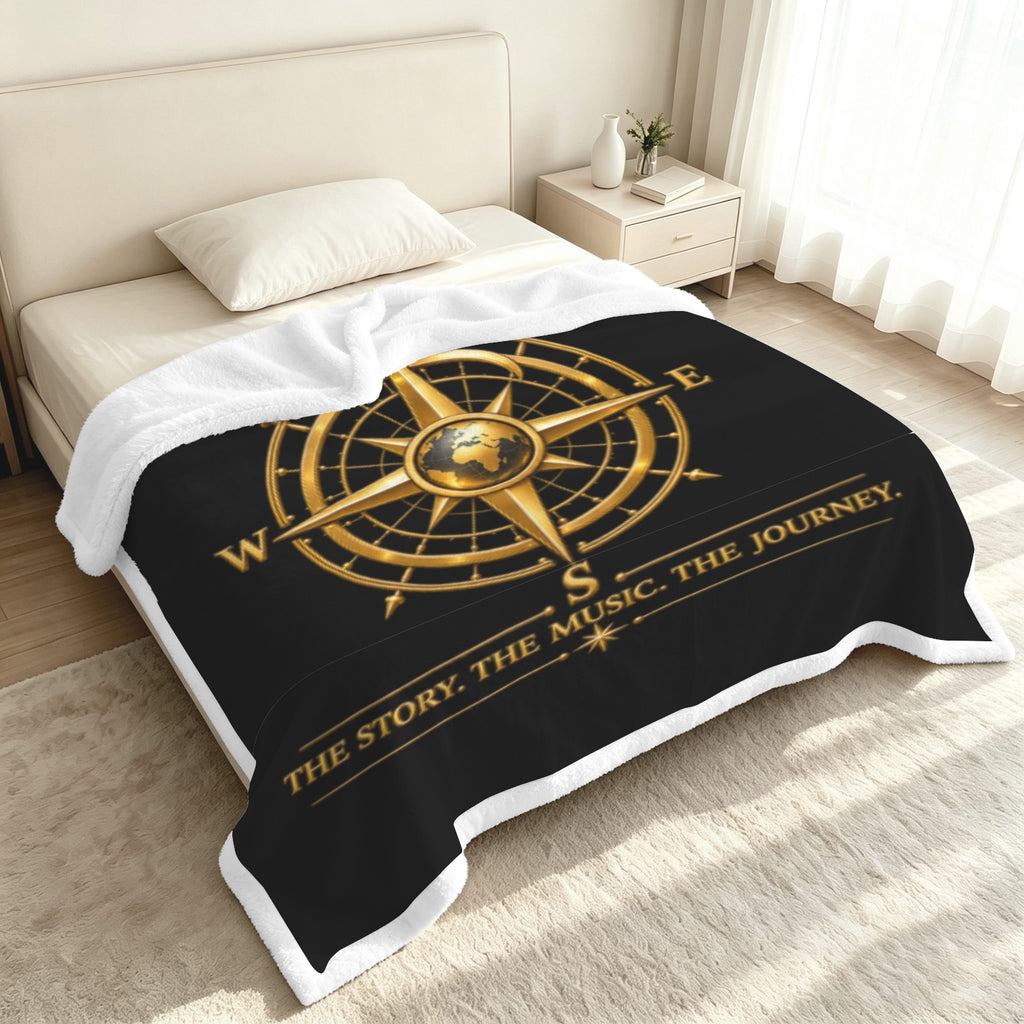 Pexlerian Gold Compass Blanket