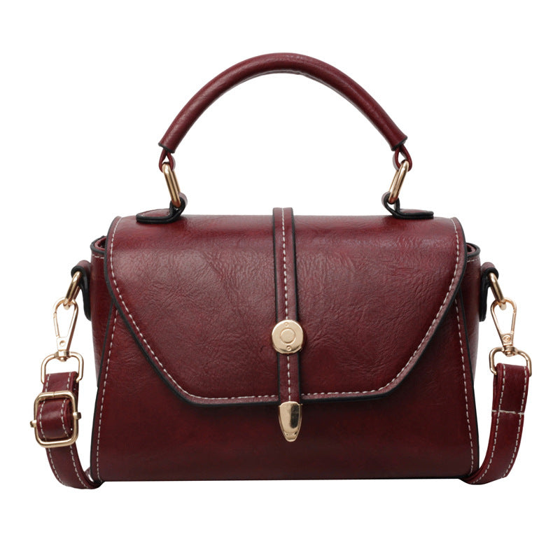 Square PU Leather Crossbody Bag