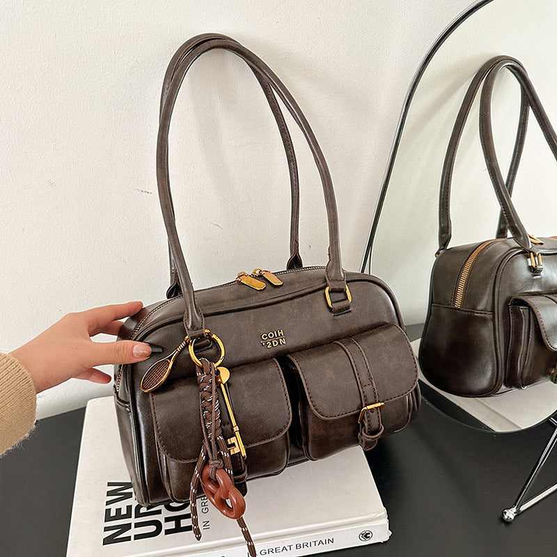 Retro Boston Shoulder Bag