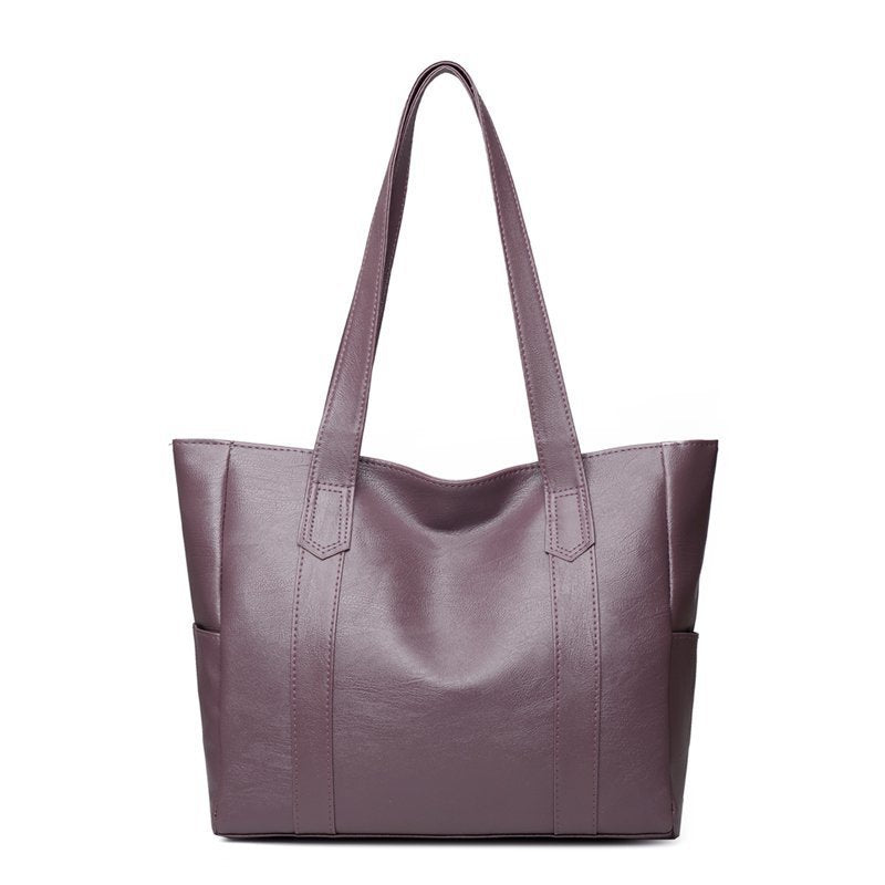 Large PU Leather Shoulder Tote Bag