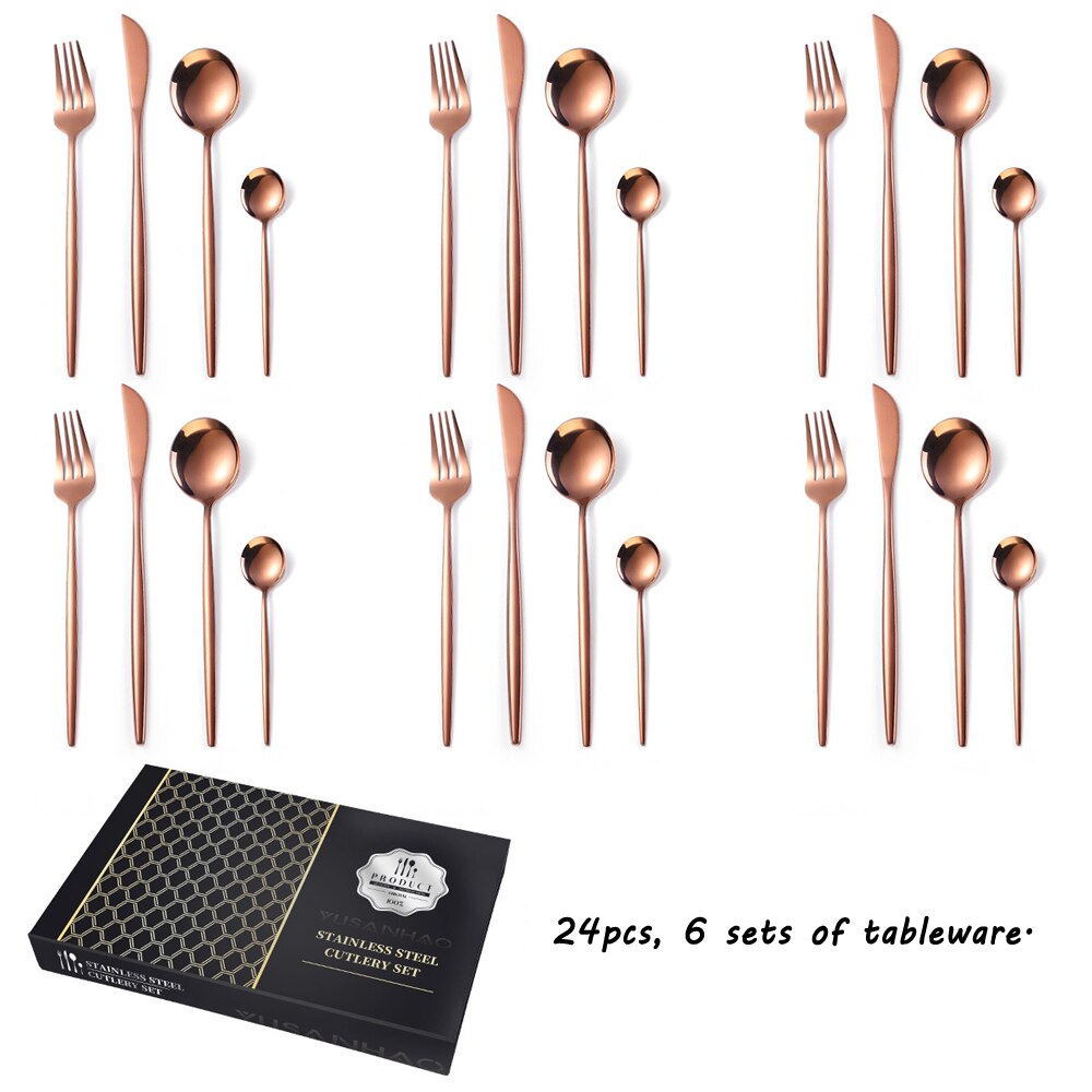 24-Piece Stainless Steel Cutlery Gift Set