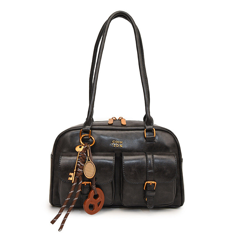 Retro Boston Shoulder Bag