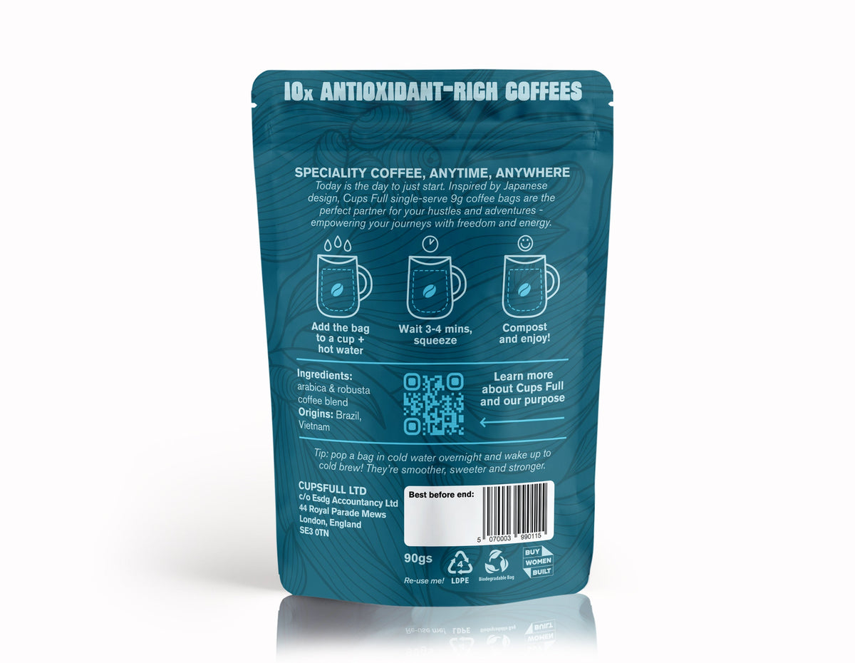 Peace Light Speciality Coffee Bags – 10 Pack