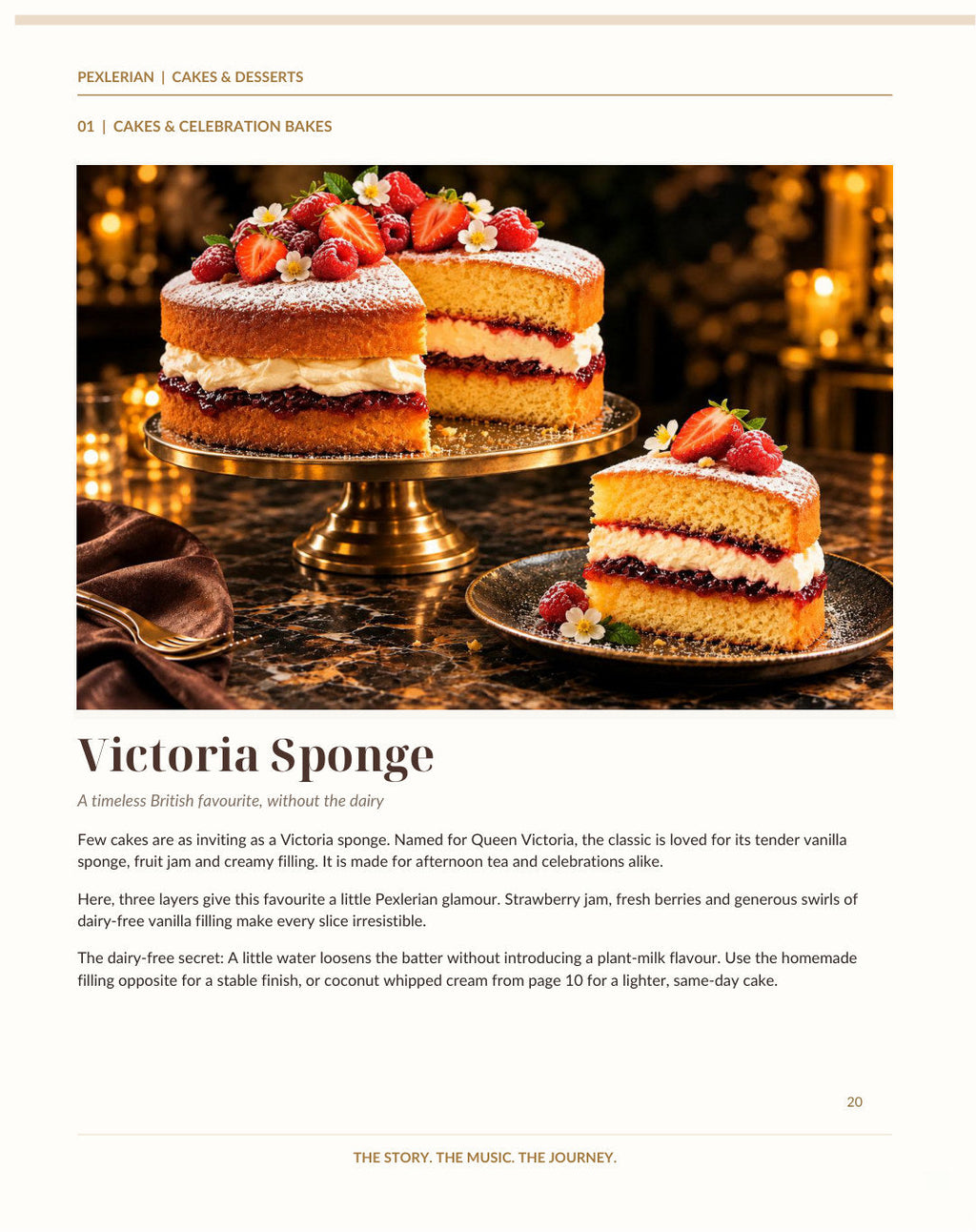 Inside the ebook: Victoria Sponge photograph and introduction