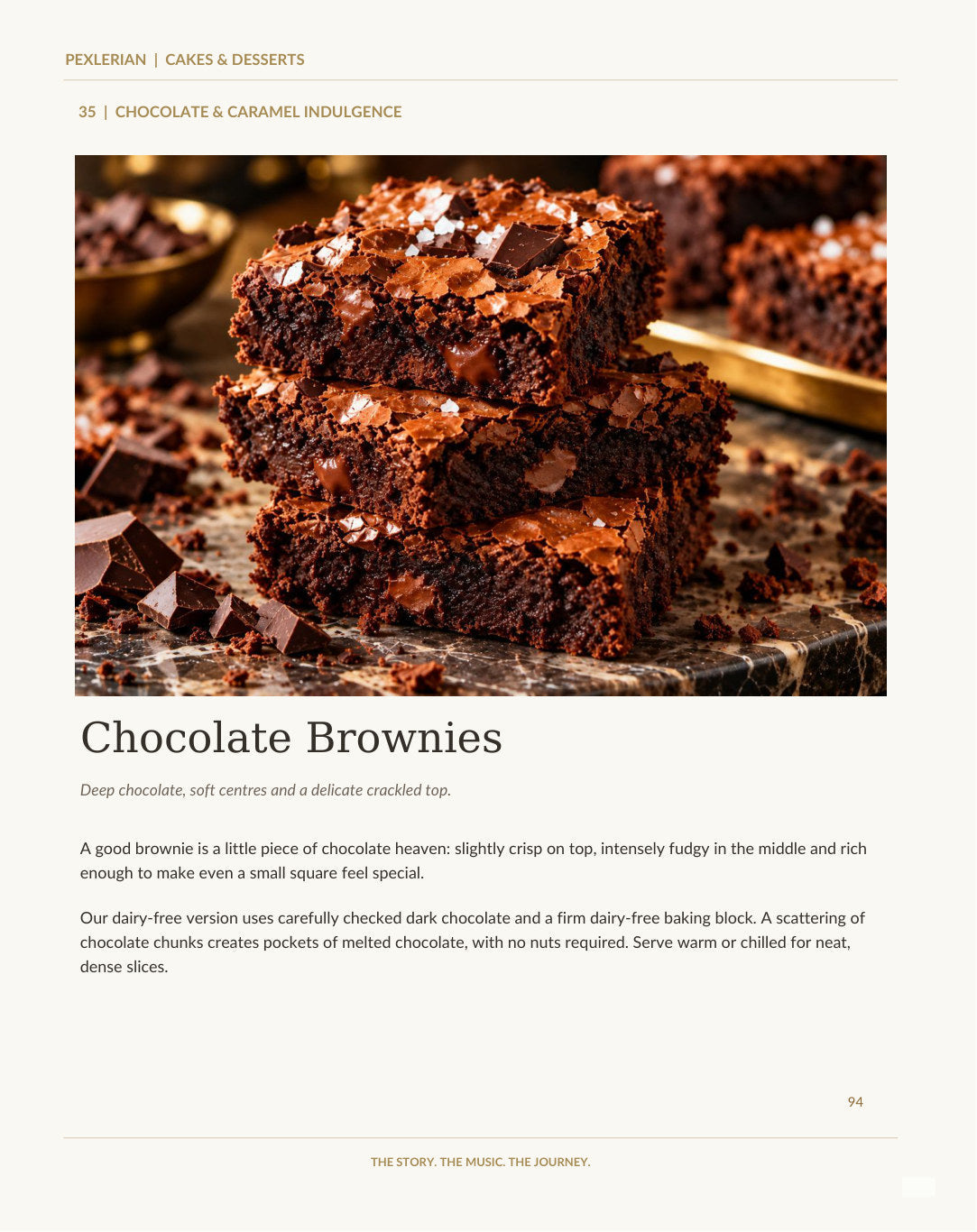 Inside the ebook: Chocolate Brownies photograph