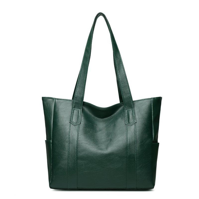 Large PU Leather Shoulder Tote Bag