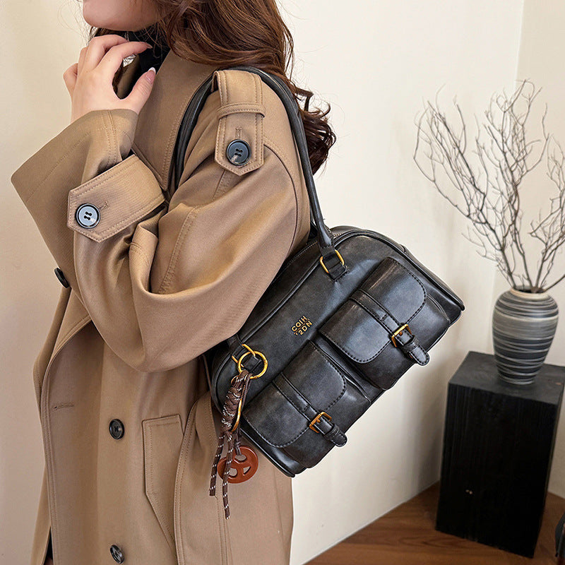 Retro Boston Shoulder Bag
