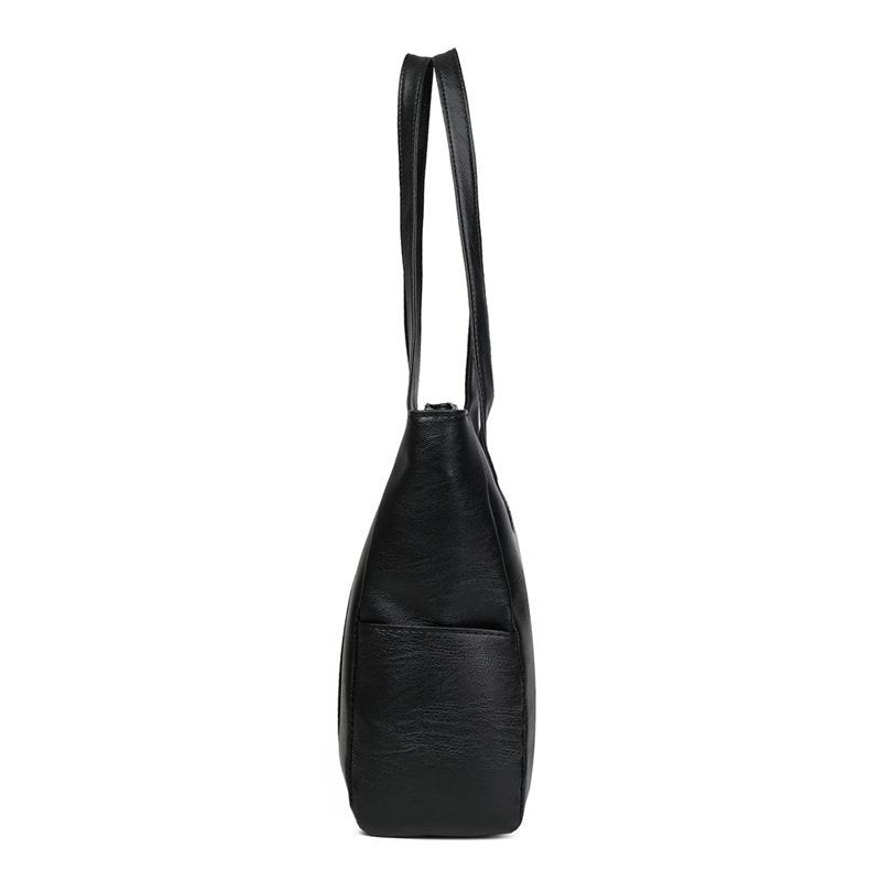 Large PU Leather Shoulder Tote Bag