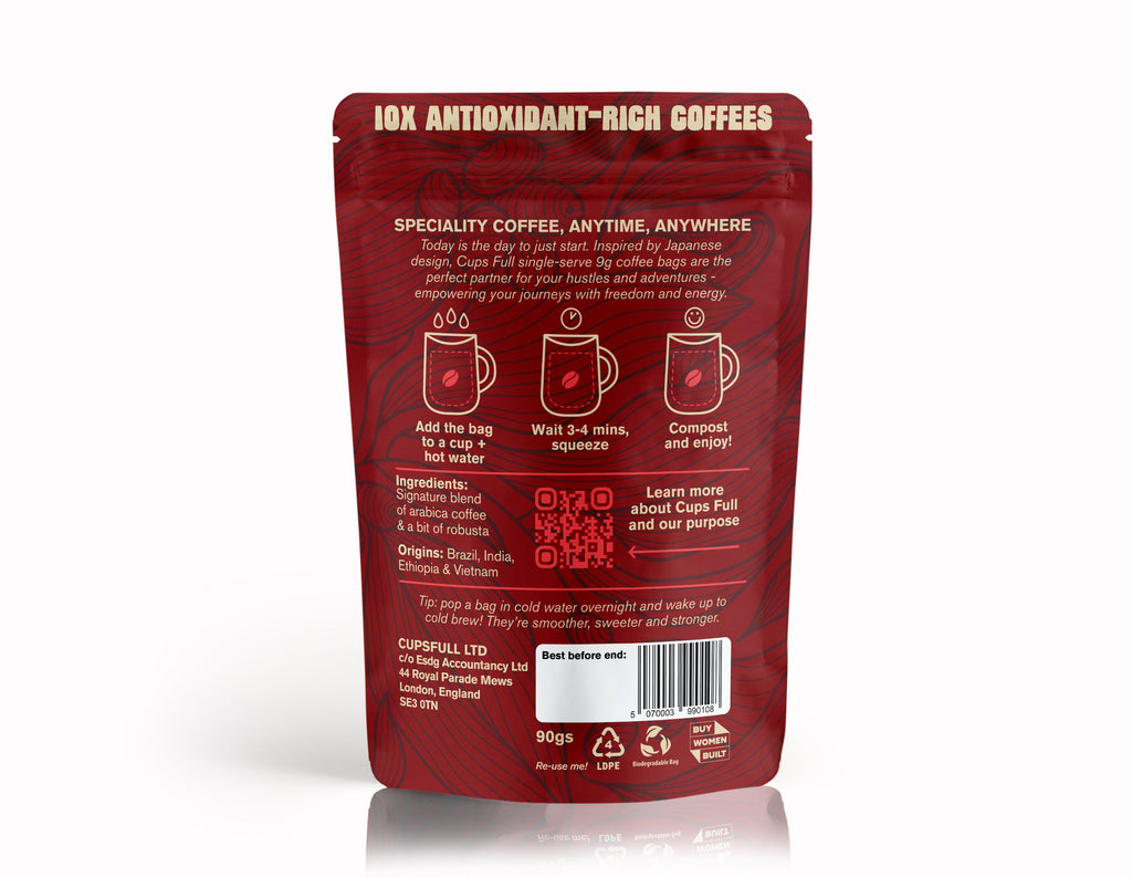 Power Strong Speciality Coffee Bags – 10 Pack