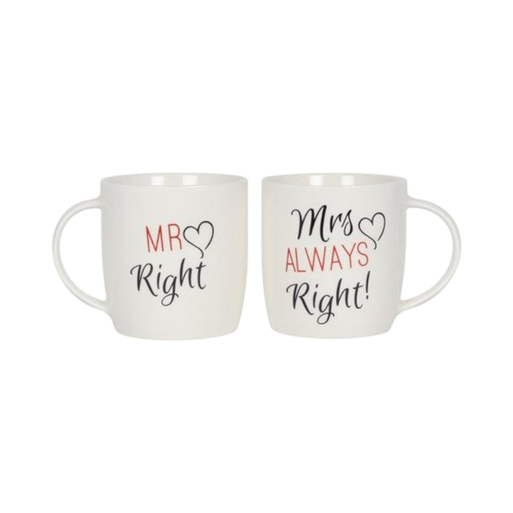 Mr Right & Mrs Always Right Mug Set