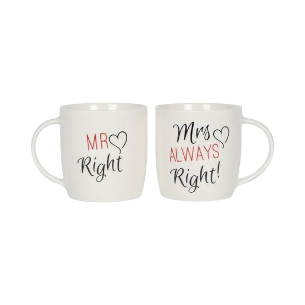 Mr Right & Mrs Always Right Mug Set