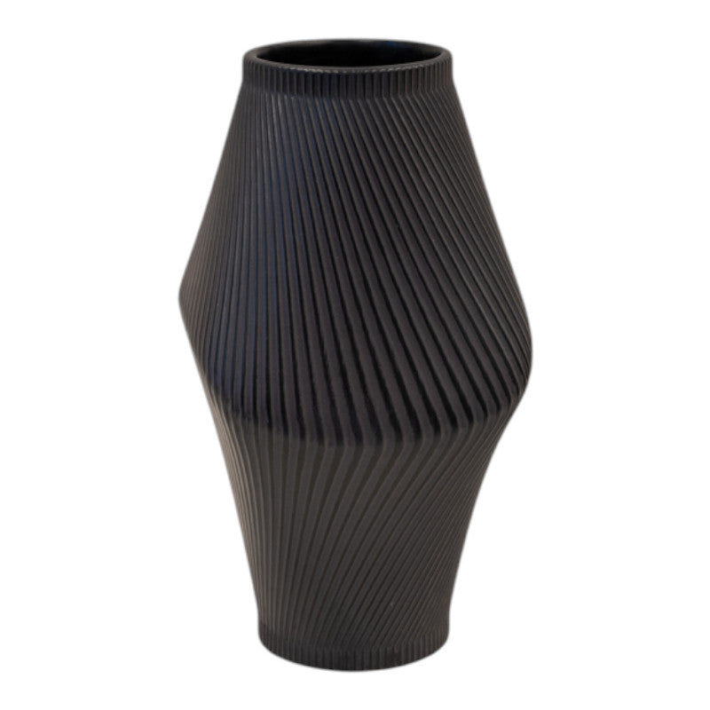 Modern Graphite Sculptural Vase-0