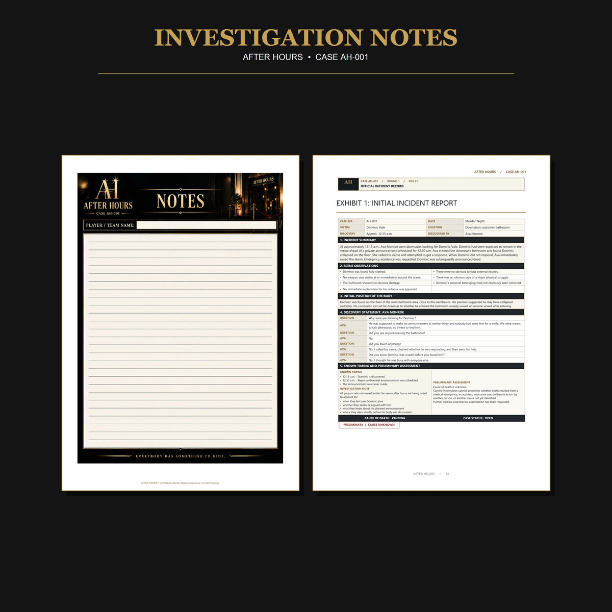 After Hours™ – A Pexlerian Murder Mystery Experience