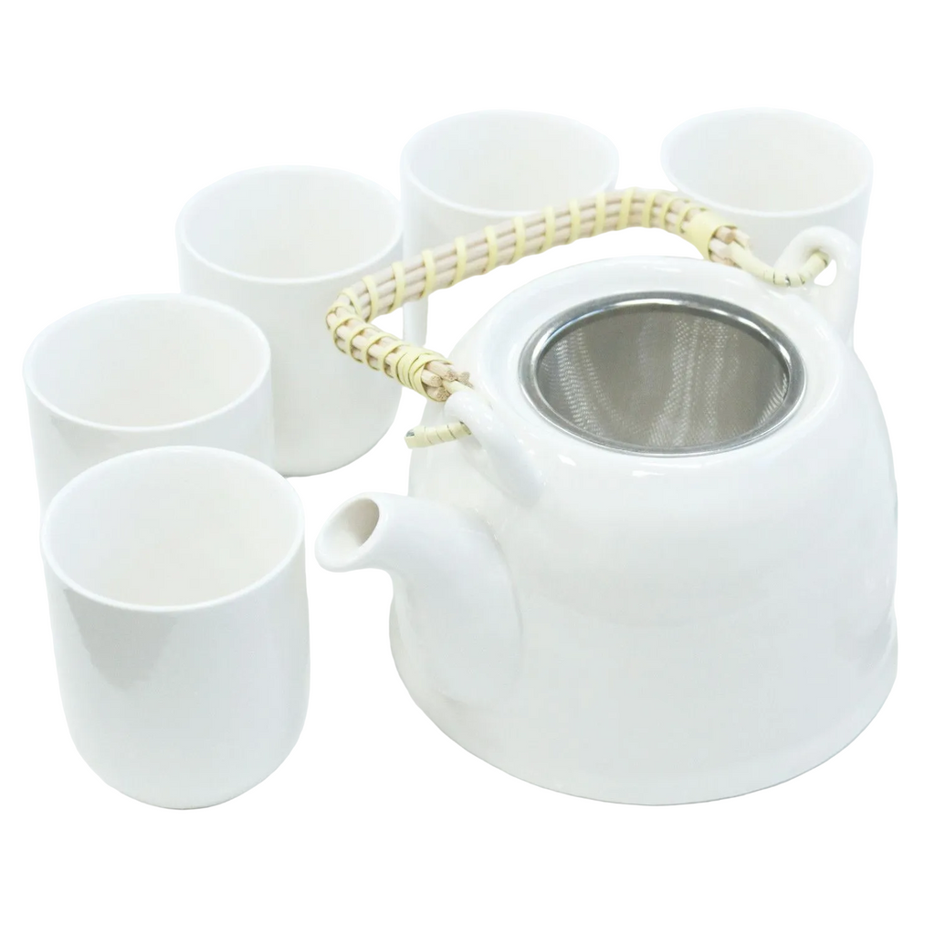 Herbal Teapot Set - Classic White-0