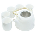Herbal Teapot Set - Classic White-0