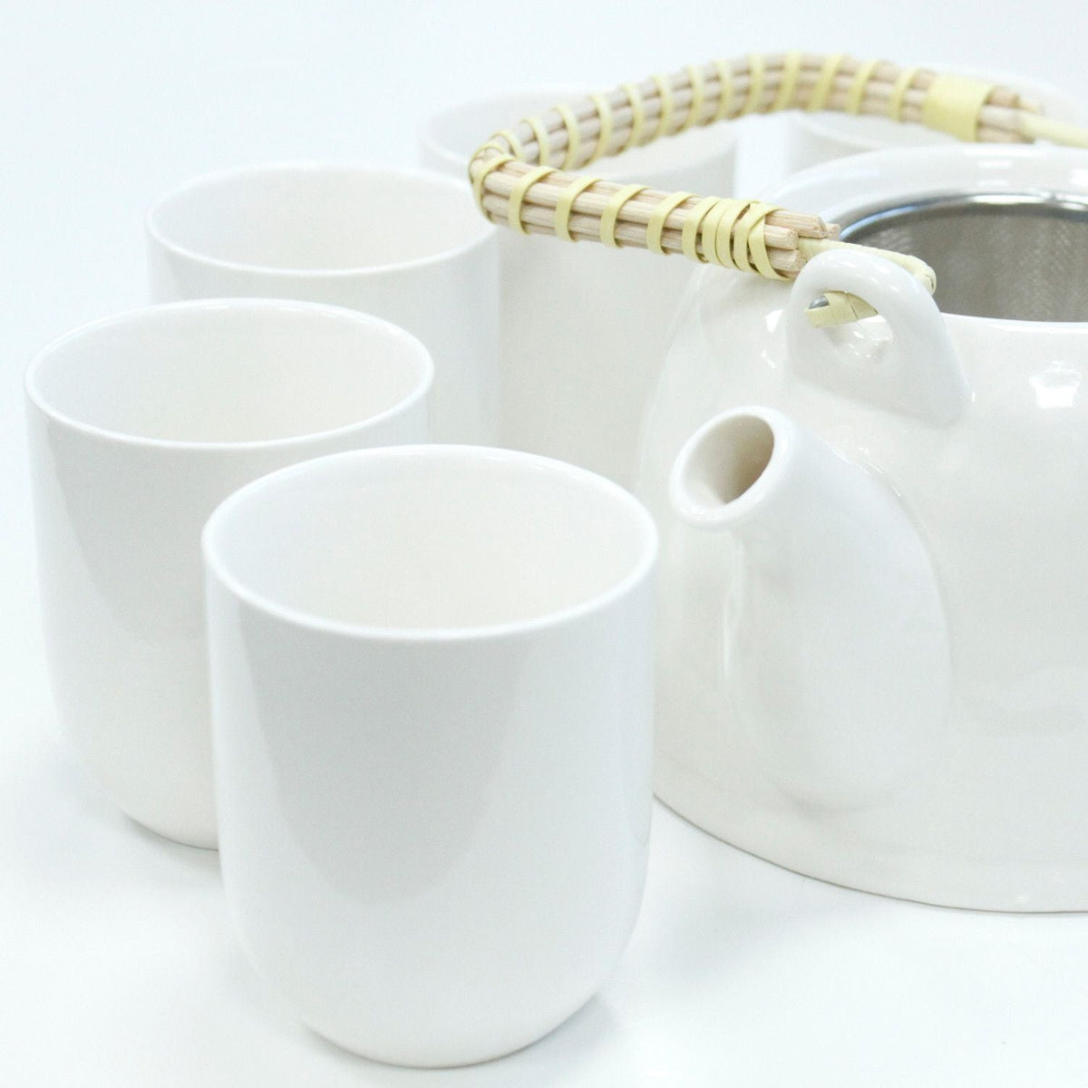 Herbal Teapot Set - Classic White-3