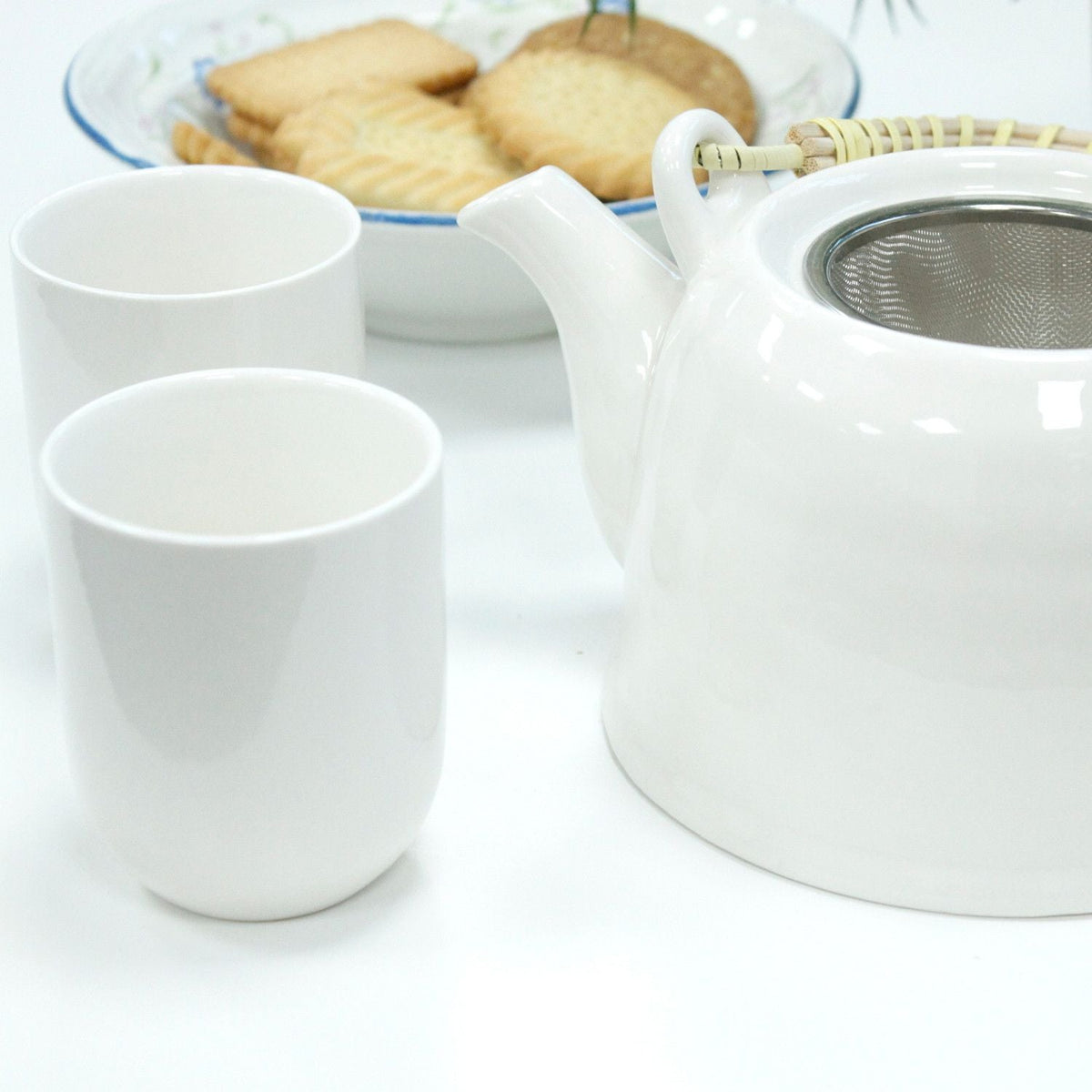 Herbal Teapot Set - Classic White-4