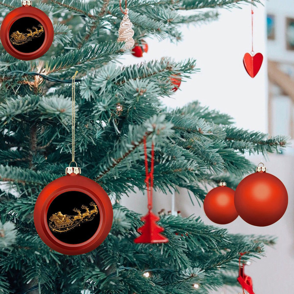 Pexlerian Christmas Ball Ornament – Santa In Flight