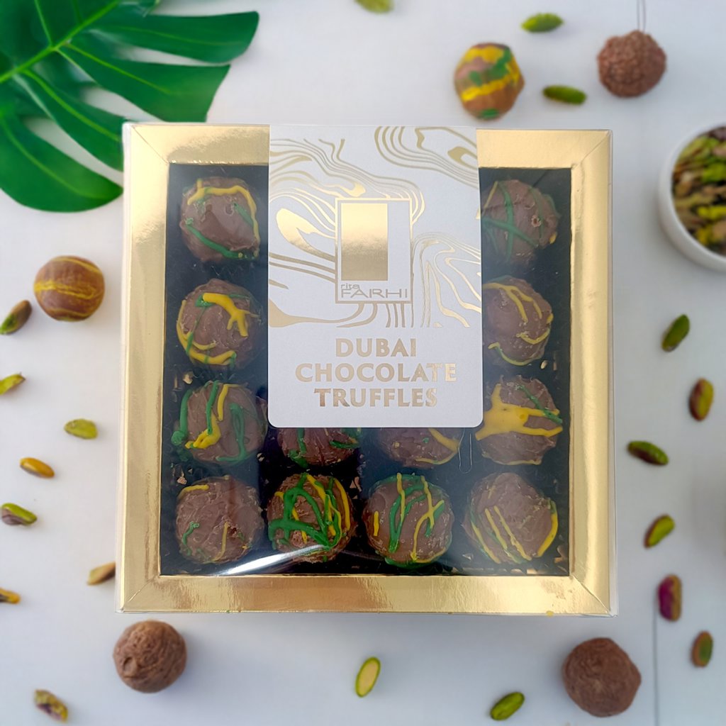 Dubai Chocolate Pistachio Knafeh Truffles – 144g