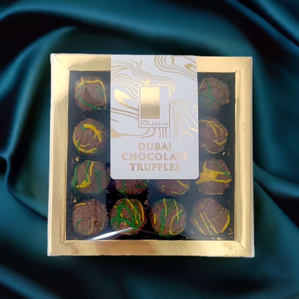 Dubai Chocolate Pistachio Knafeh Truffles – 144g