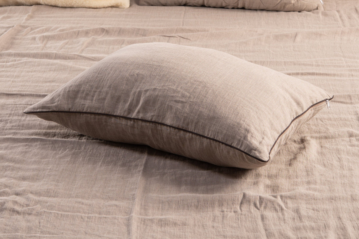 Natural Linen & Merino Wool Pillow