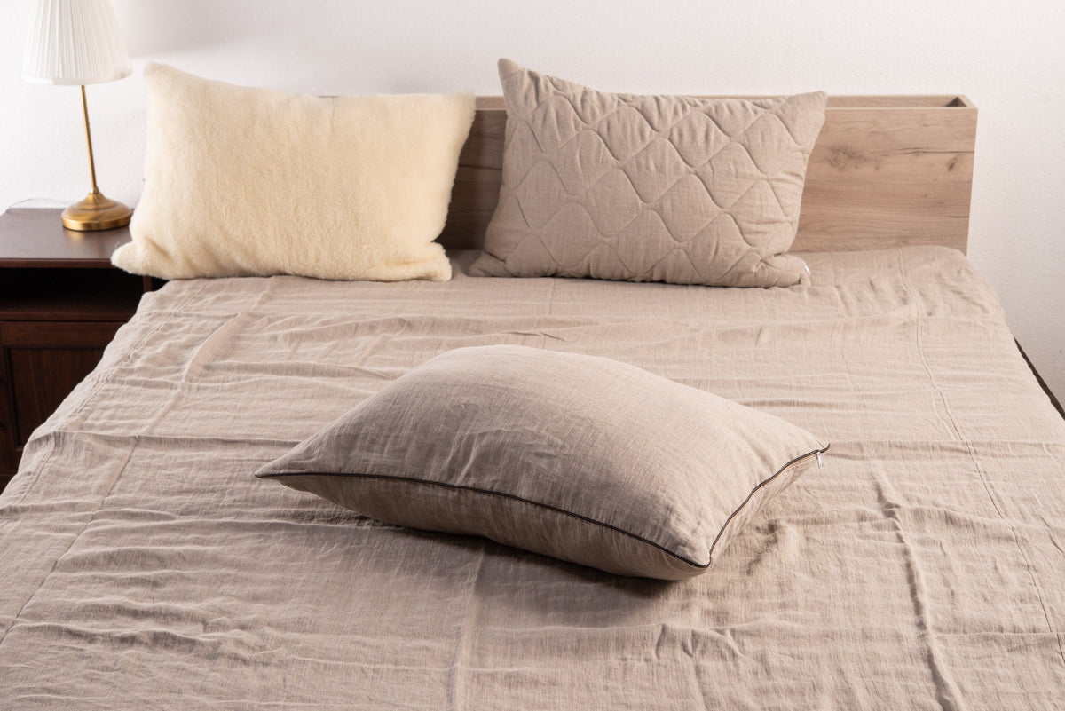 Natural Linen & Merino Wool Pillow