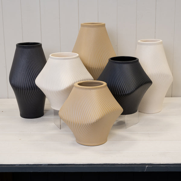 Modern Graphite Sculptural Vase-2