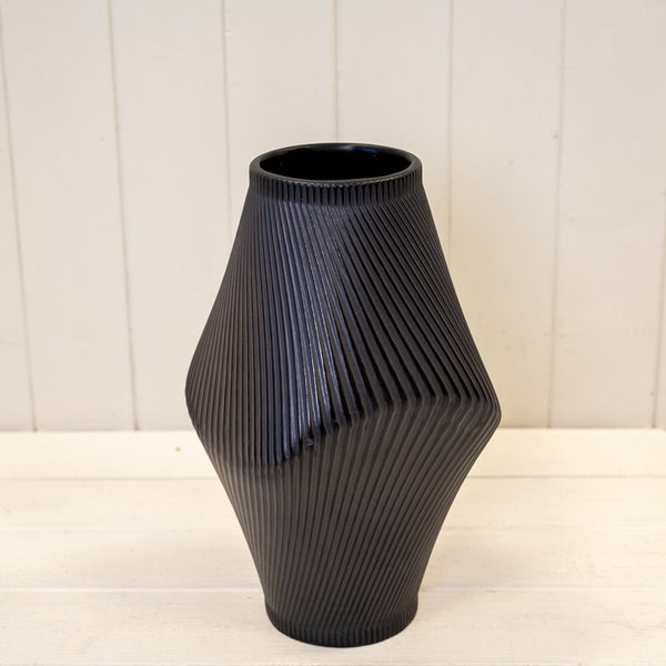 Modern Graphite Sculptural Vase-3
