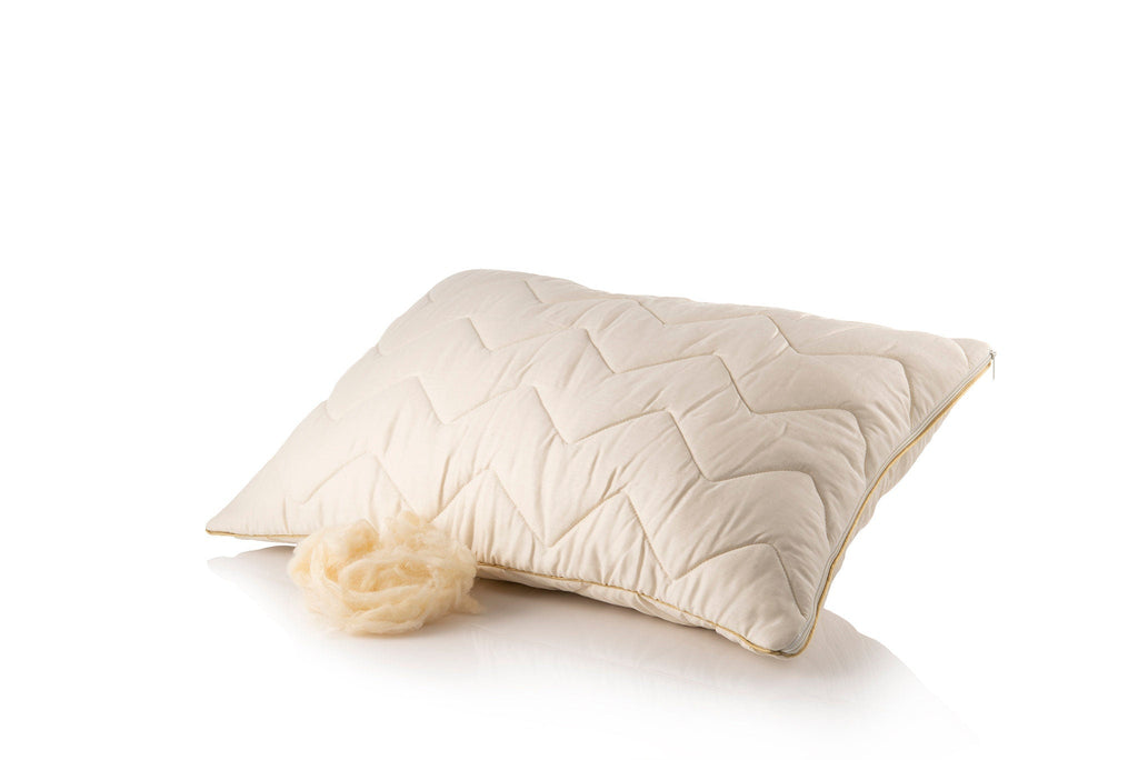 Adjustable Cotton Sateen & Wool Pillow